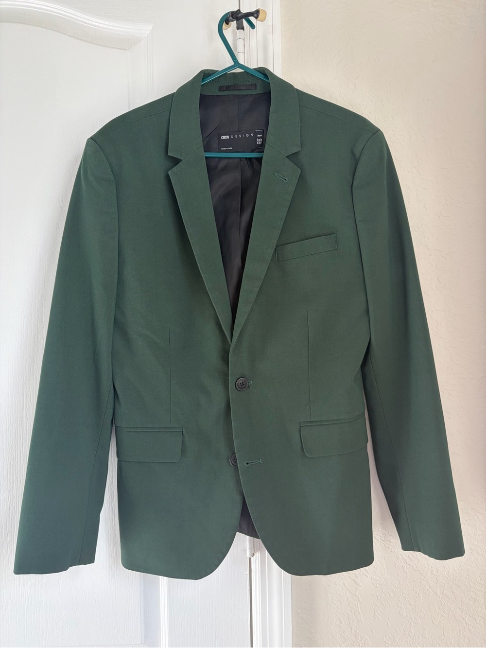 ASOS Dark Green Two-Button Blazer